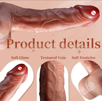 ToyEx Up-Down Motion Dildo Vibrator - Rechargeable with 6 Vibration Modes (USB)