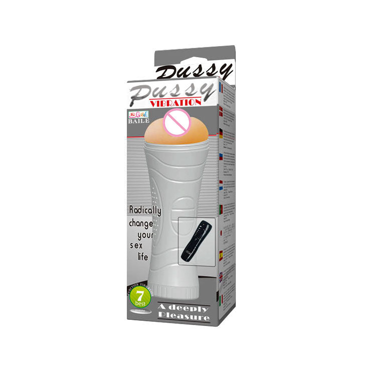 Masturbation Cup for Men 7-function Vibrations Artificial Vagina Sexy Toy