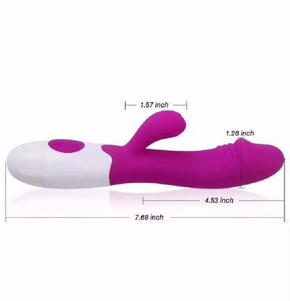 ToyEx Rabbit Style Rechargeable Wellness Massager – Dual Stimulation Design